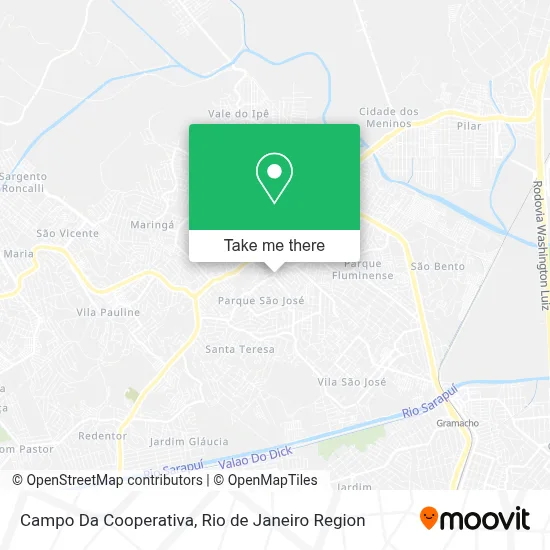 Campo Da Cooperativa map