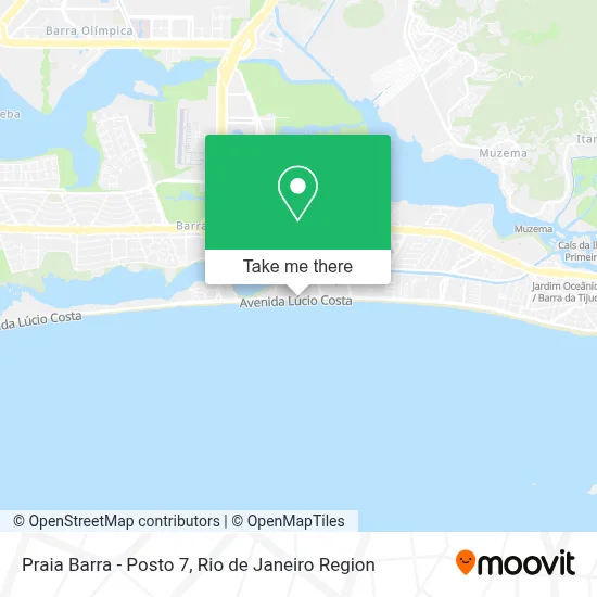 Praia Barra - Posto 7 map