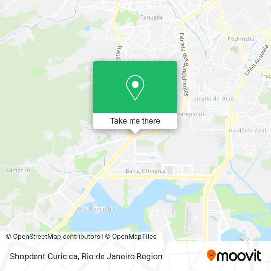 Shopdent Curicica map