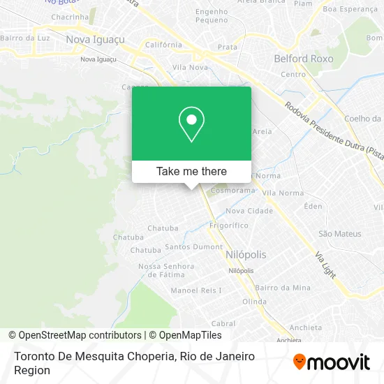 Toronto De Mesquita Choperia map