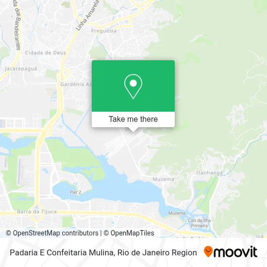 Padaria E Confeitaria Mulina map