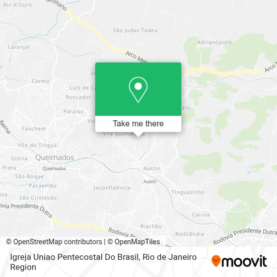 Igreja Uniao Pentecostal Do Brasil map