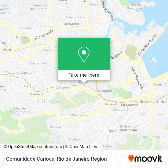 Comunidade Carioca map