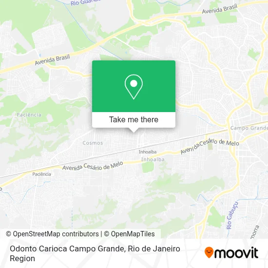 Odonto Carioca Campo Grande map
