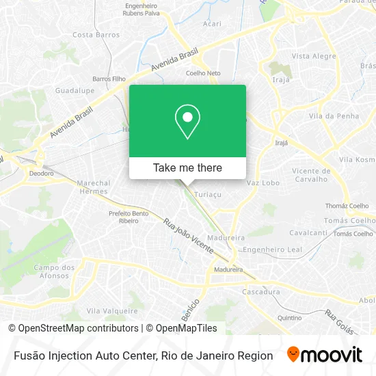 Fusão Injection Auto Center map