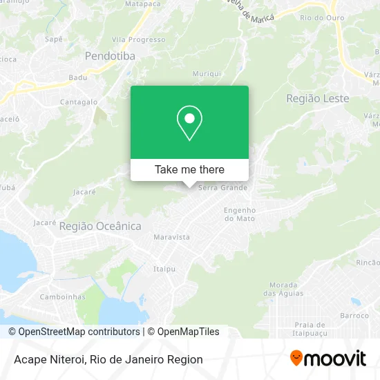 Acape Niteroi map