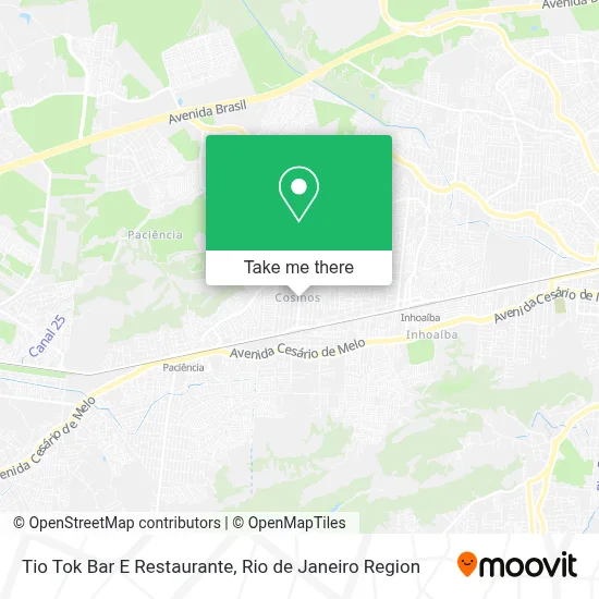 Tio Tok Bar E Restaurante map