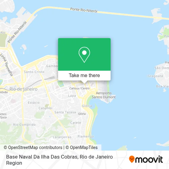 Base Naval Da Ilha Das Cobras map