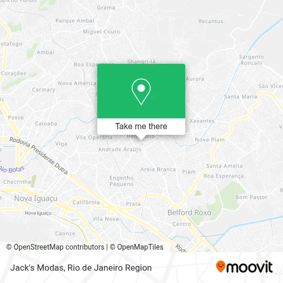 Jack's Modas map