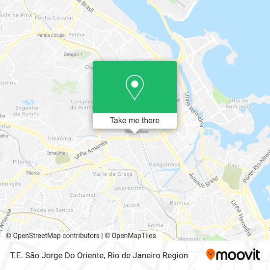 T.E. São Jorge Do Oriente map