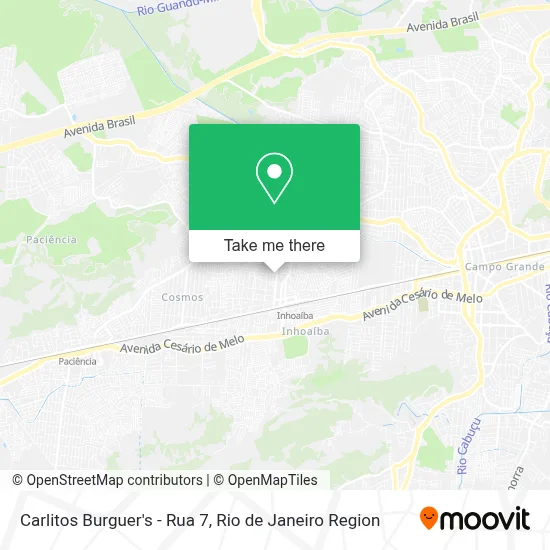 Carlitos Burguer's - Rua 7 map