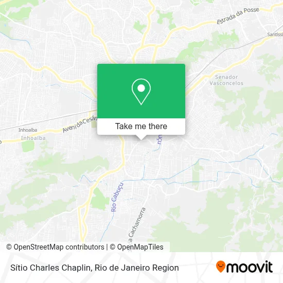 Sítio Charles Chaplin map