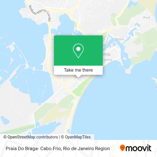 Praia Do Braga- Cabo Frio map