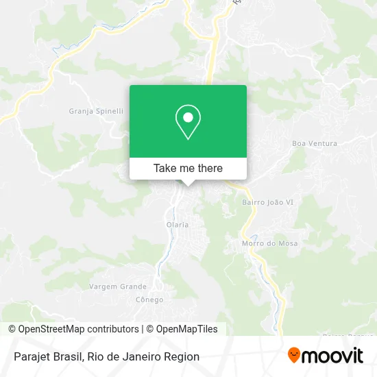 Parajet Brasil map