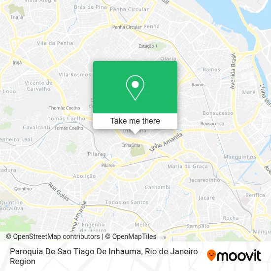 Paroquia De Sao Tiago De Inhauma map