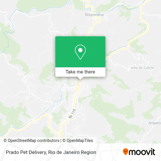 Prado Pet Delivery map
