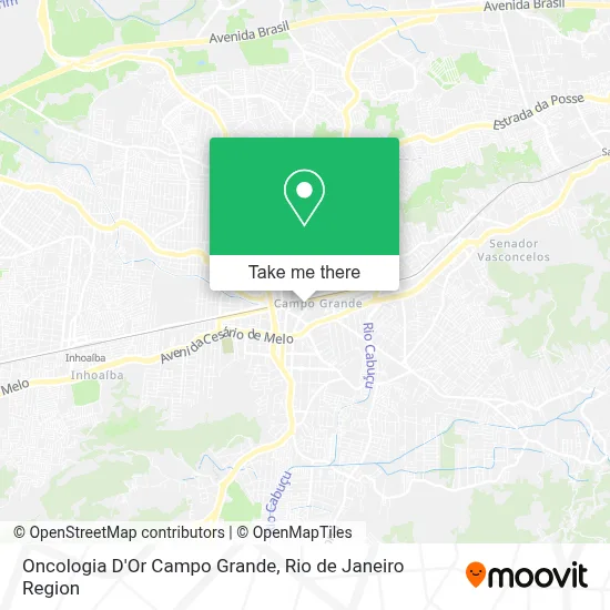 Oncologia D'Or Campo Grande map