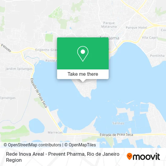 Rede Inova Areal - Prevent Pharma map