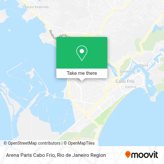 Arena Paris Cabo Frio map