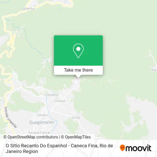 O Sítio Recanto Do Espanhol - Caneca Fina map