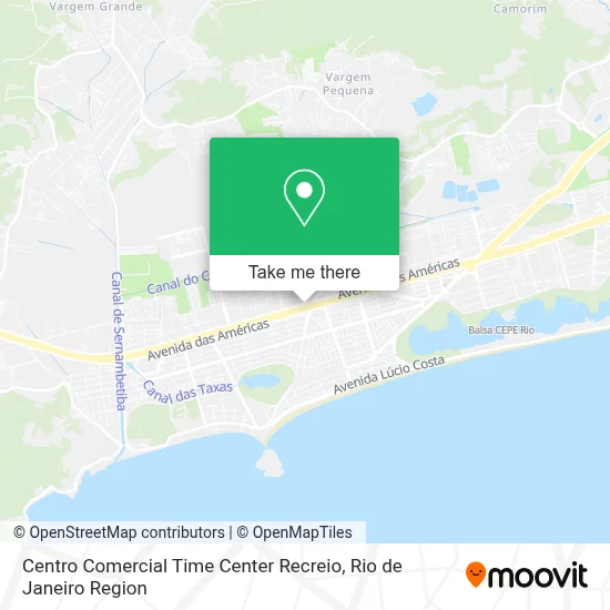 Centro Comercial Time Center Recreio map