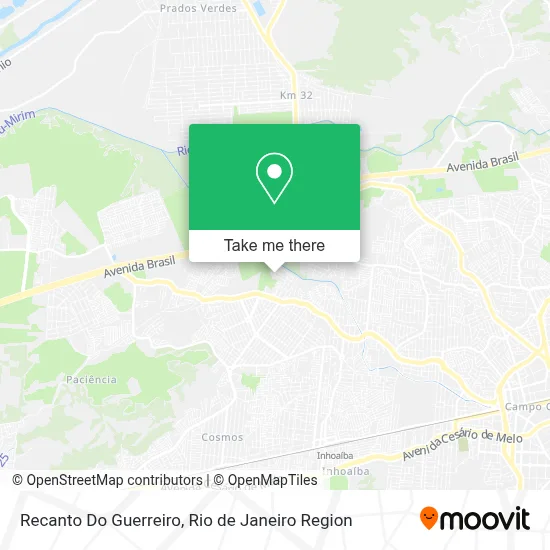 Recanto Do Guerreiro map