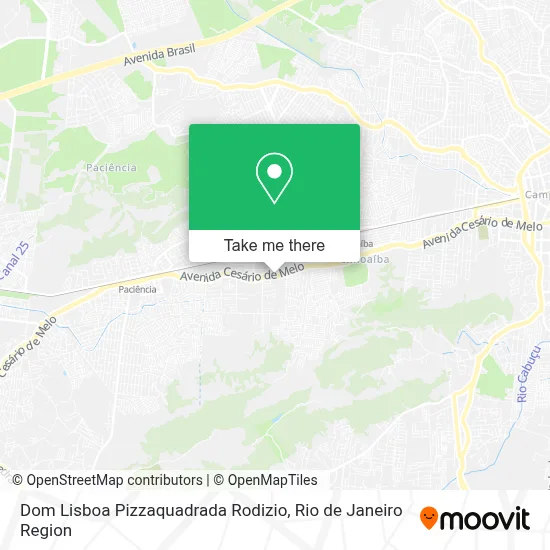 Dom Lisboa Pizzaquadrada Rodizio map