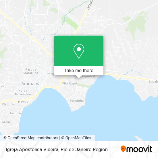 Igreja Apostólica Videira map