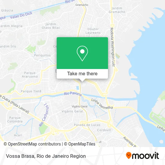 Vossa Brasa map