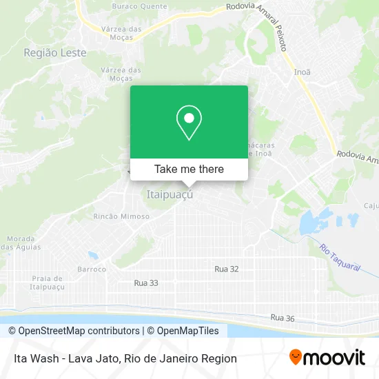 Ita Wash - Lava Jato map