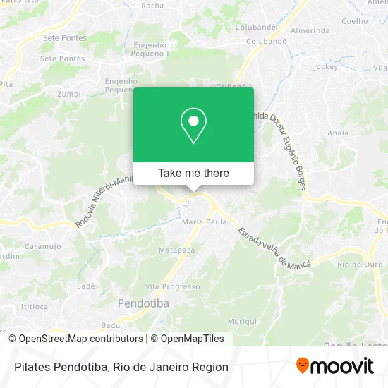 Pilates Pendotiba map