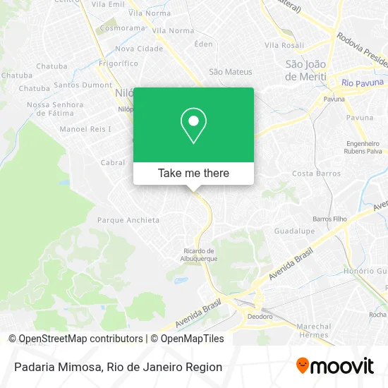 Padaria Mimosa map