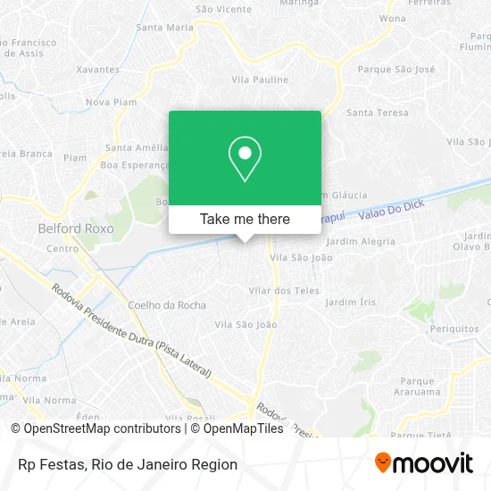 Rp Festas map
