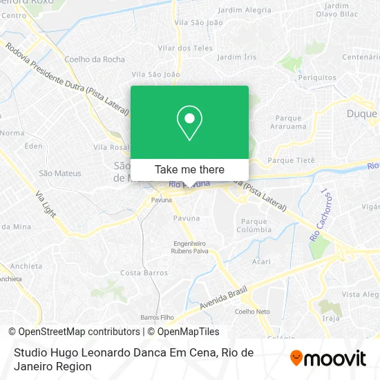 Studio Hugo Leonardo Danca Em Cena map