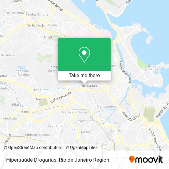 Hipersaúde Drogarias map