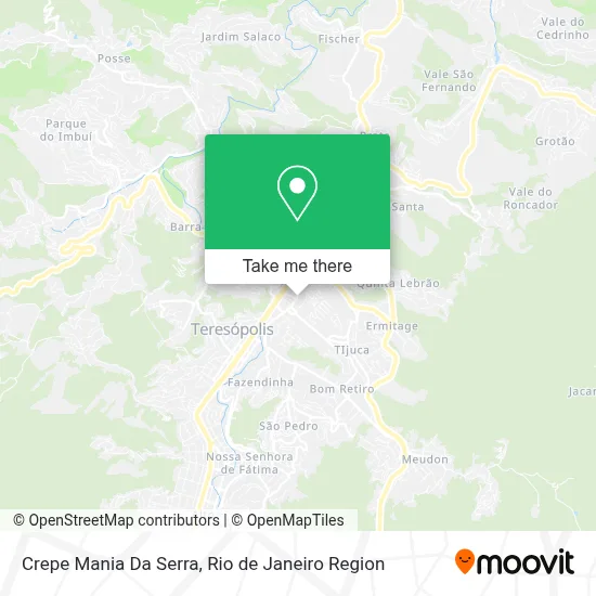 Crepe Mania Da Serra map