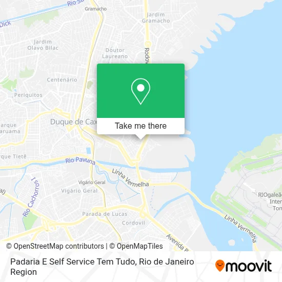 Padaria E Self Service Tem Tudo map