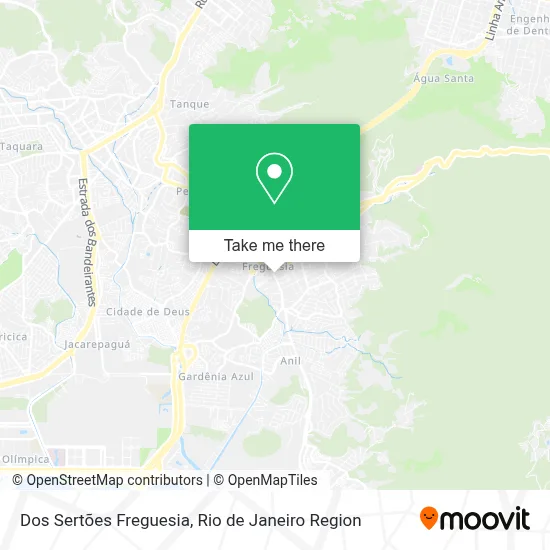 Dos Sertões Freguesia map