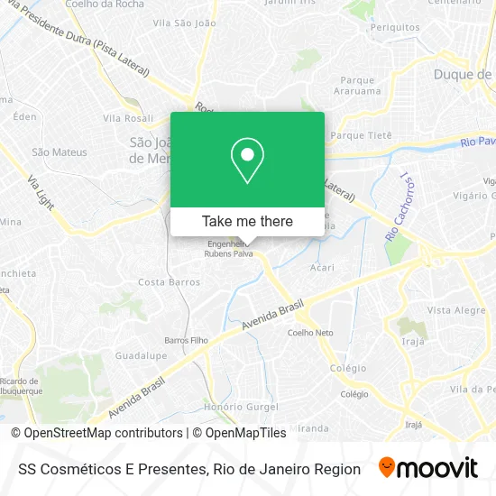 SS Cosméticos E Presentes map
