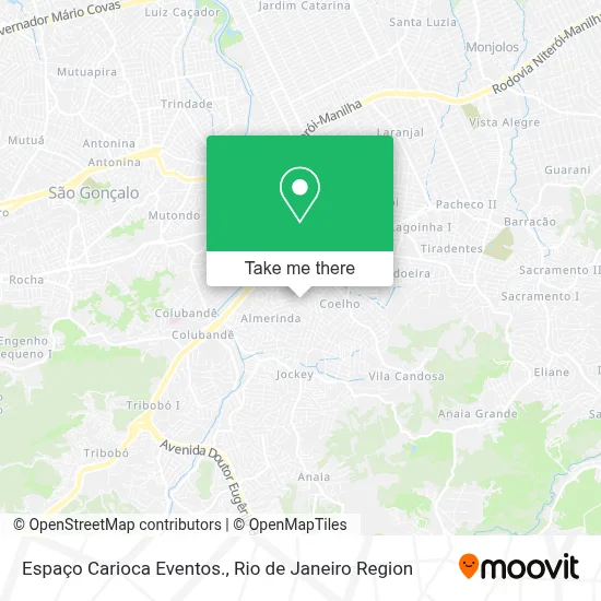 Espaço Carioca Eventos. map