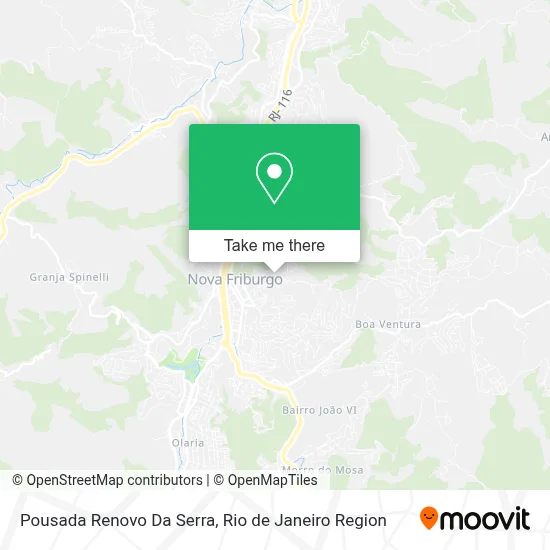 Pousada Renovo Da Serra map
