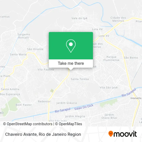 Chaveiro Avante map