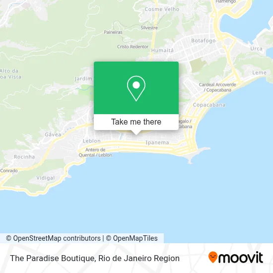 The Paradise Boutique map