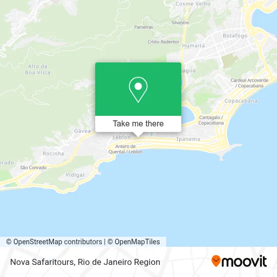 Nova Safaritours map