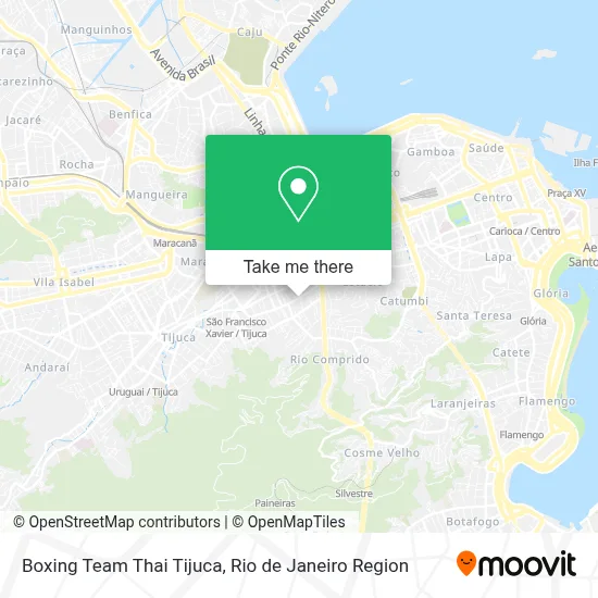 Boxing Team Thai Tijuca map