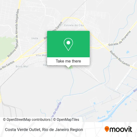 Costa Verde Outlet map