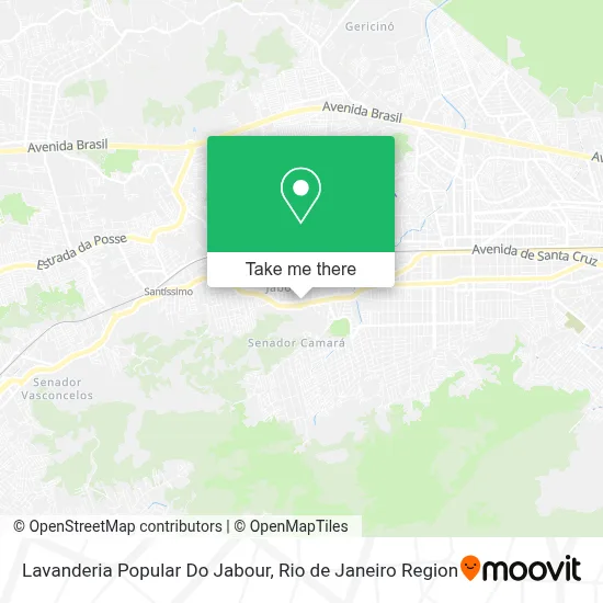 Lavanderia Popular Do Jabour map