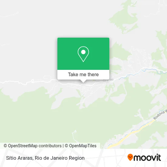 Sítio Araras map