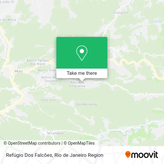 Refúgio Dos Falcões map
