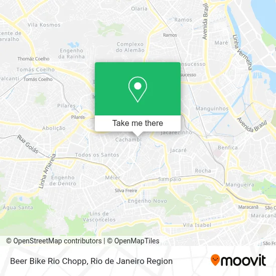 Beer Bike Rio Chopp map
